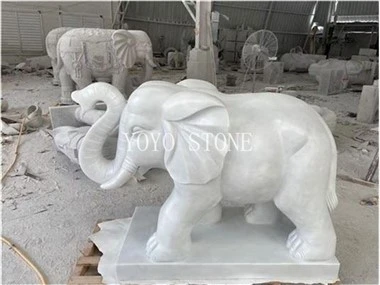 Scultura di elefante in marmo