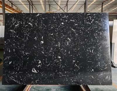 Pietra di marmo artificiale vena rosa nera