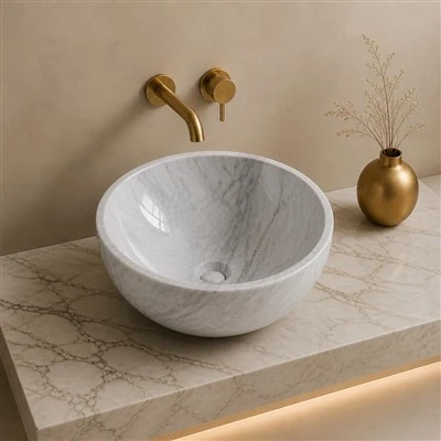 Bacino in Marmo Bianco